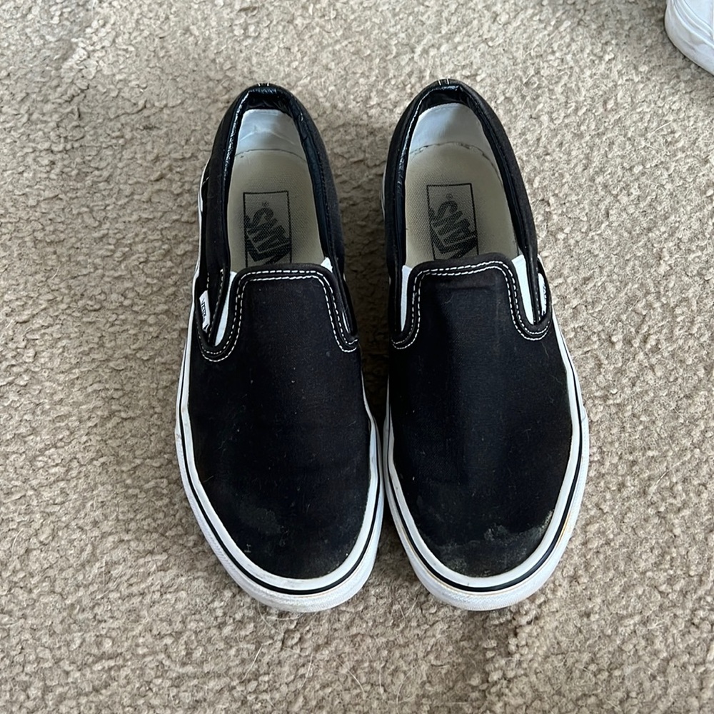 Black Vans Slip Ons